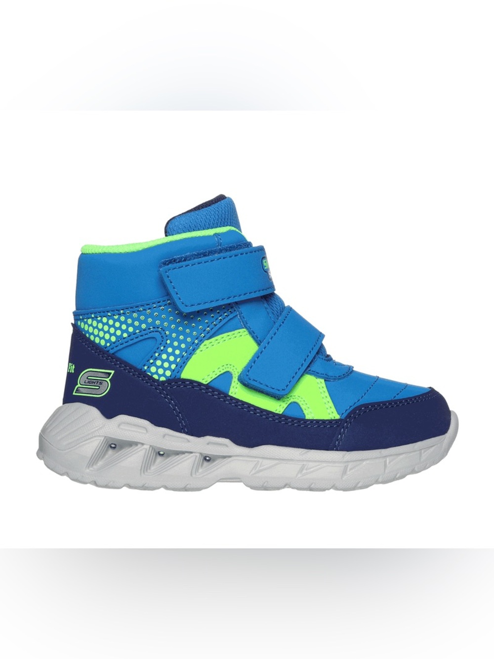 Skechers kids S-Lights Magna-Lights Thunder Squad Boots Size US 8
